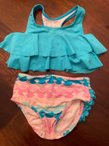 Ruffle Butts Two Piece Teal Swim Set (5)