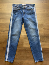 Flying Monkey Striped Leg Women's Jeans (29)