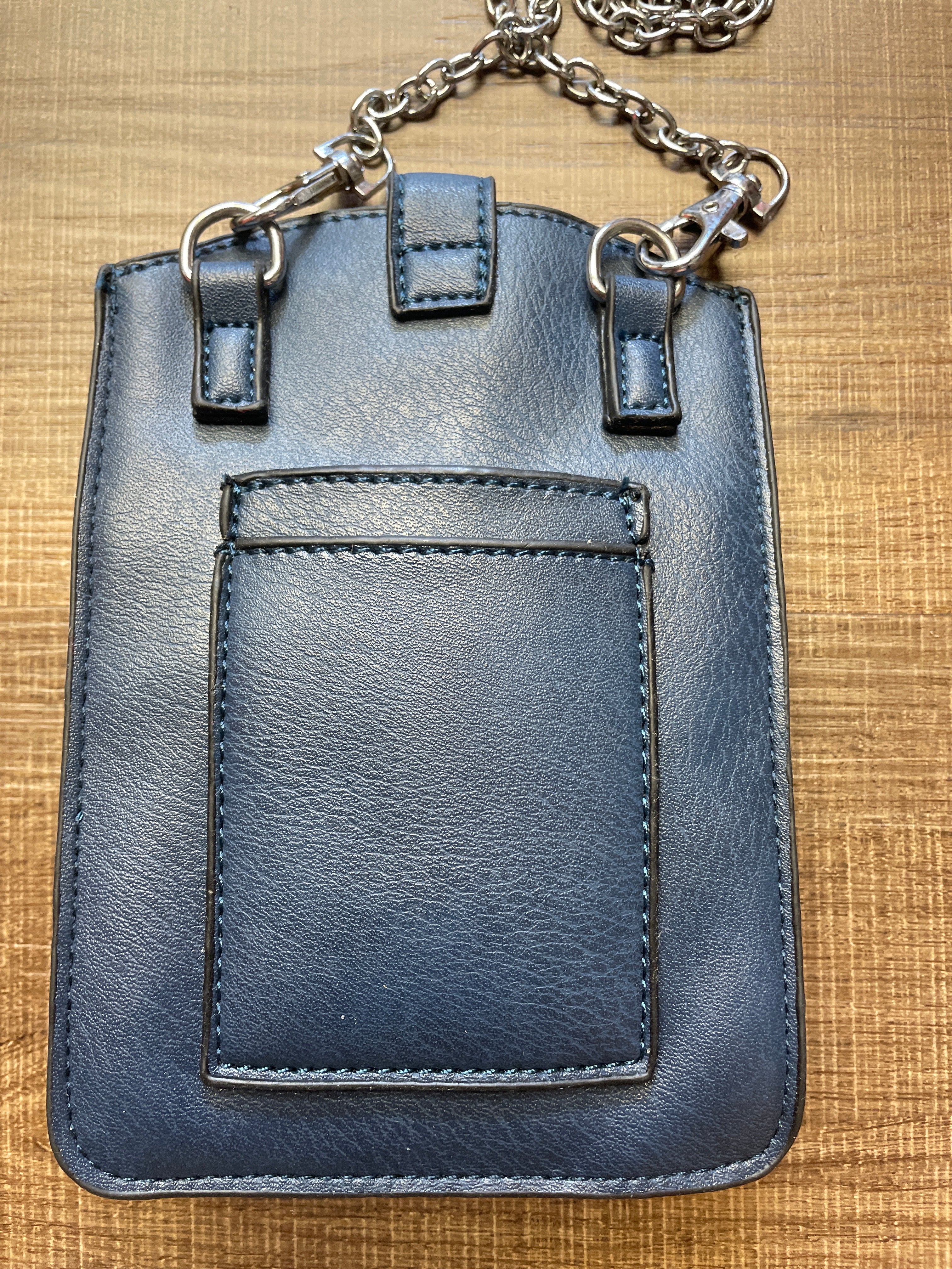 Alexis Fashion Floral Blue Rosette Crossbody