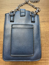 Alexis Fashion Floral Blue Rosette Crossbody