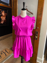 TCEC Ruffle Sleeve Summer Dress (L) - BinxBerry Consignment