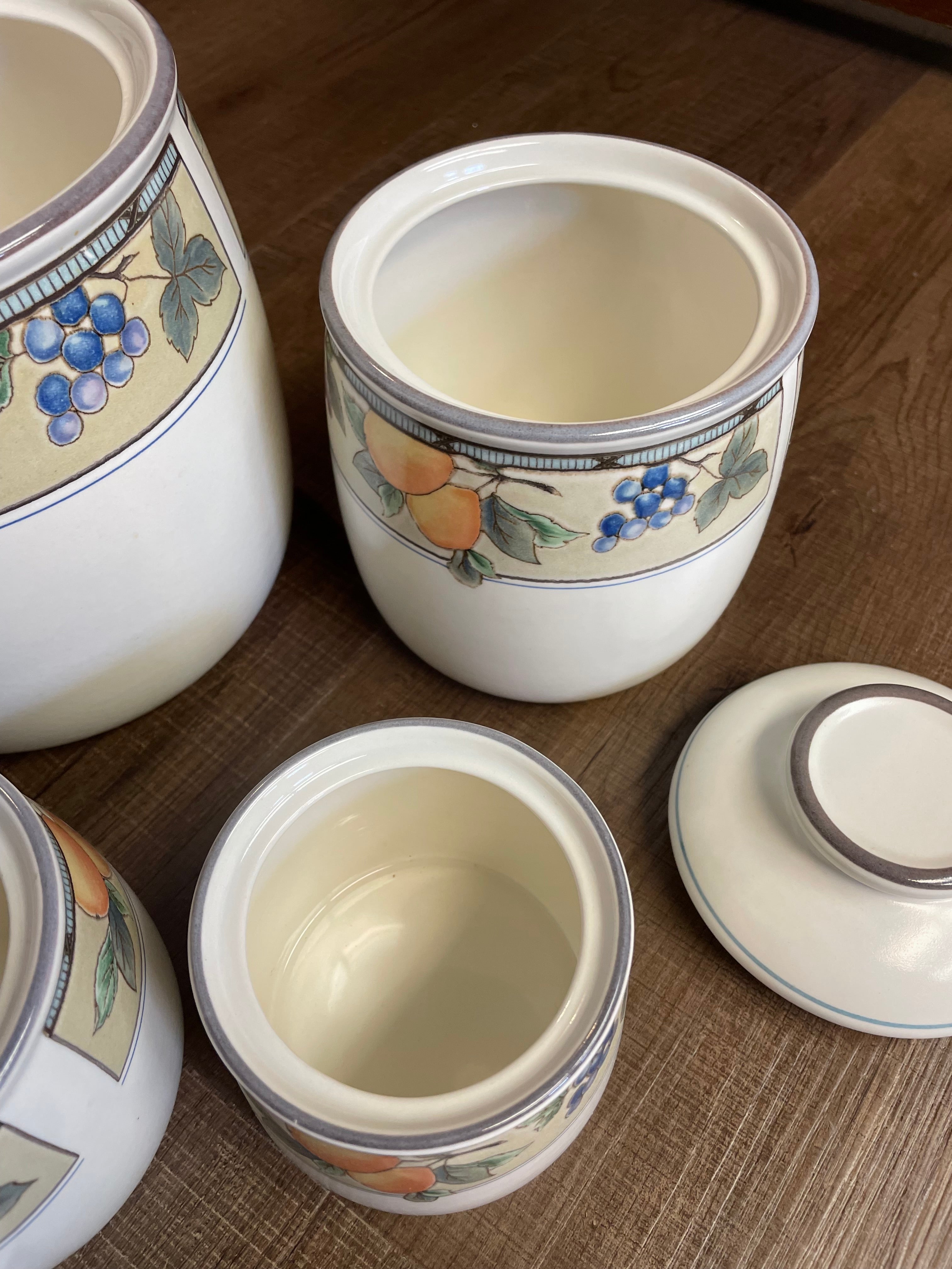 Mikasa Garden Harvest 4-Piece Canister Set