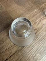 Vintage Federal Glass Fine Ribbed Punch Bowl Set