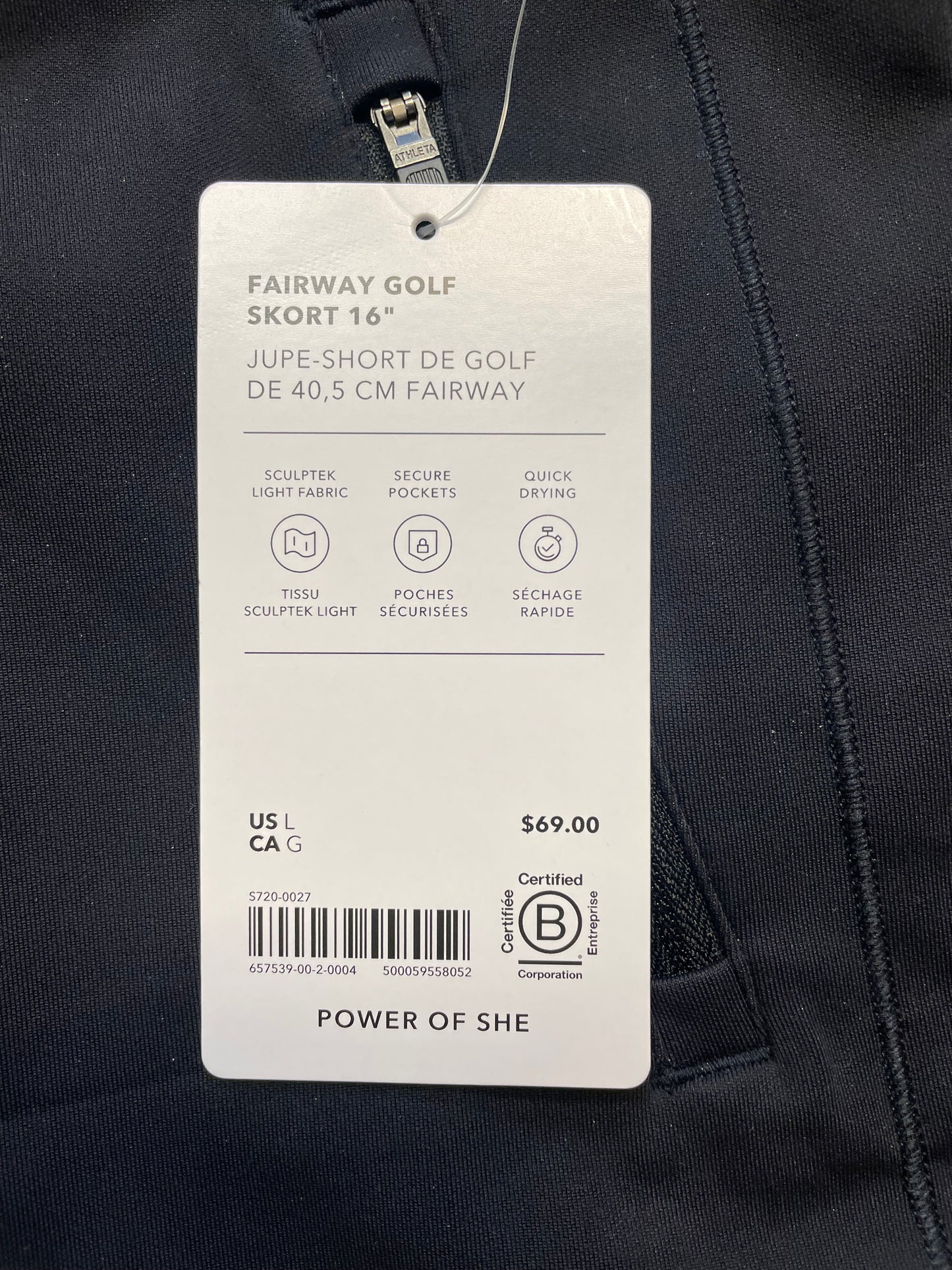 Athleta NWT Fairway Golf Skort 16" (L)