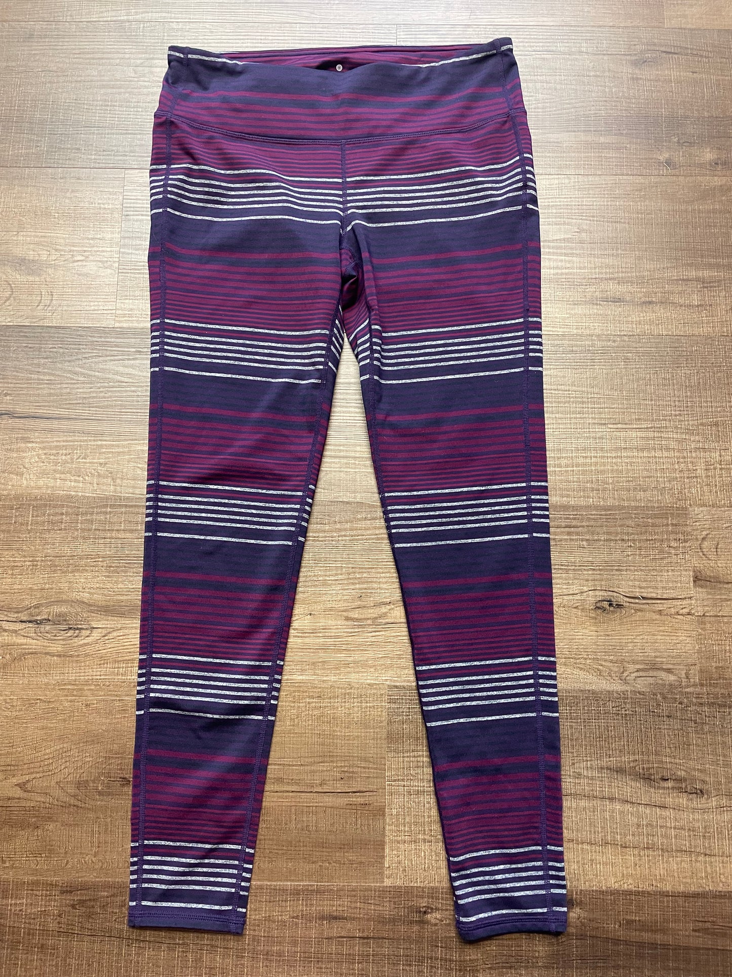 Athleta Striped Leggings (L)