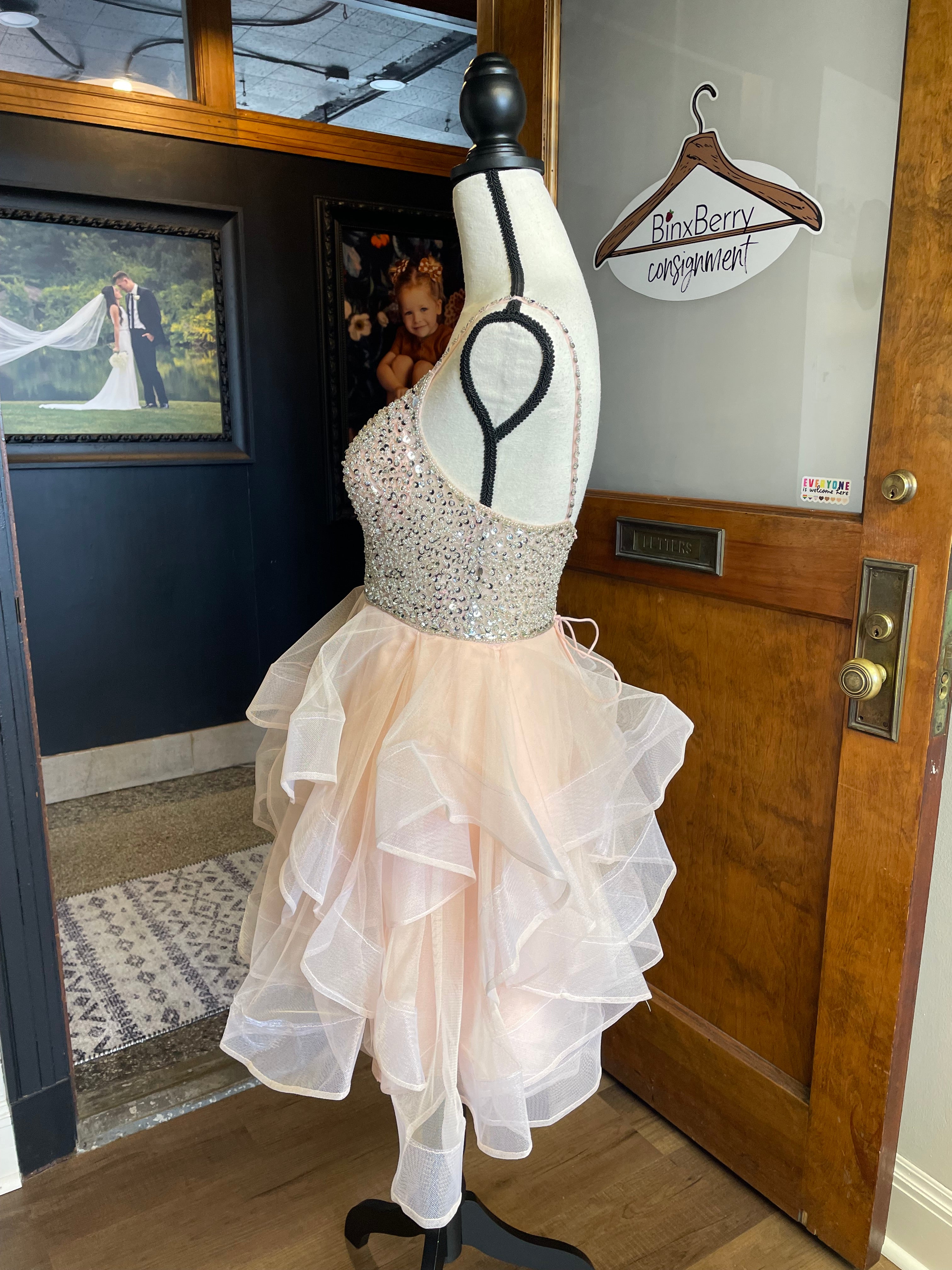 JJ's House Peach Mini Gown (S)