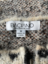 Baciano Zip Up Wool Blend Cardigan (M)