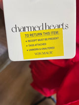 Charmed Hearts Red Satin Sleeveless Mini Dress (M)