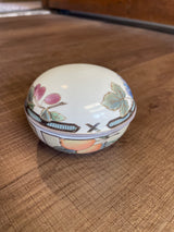 Mikasa Garden Harvest 3 1/2" Round Lidded Trinket Dish