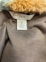 Est 1946 Faux Fur Chevron Print Women's Vest (S)