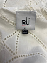 Cabi White Sleeveless Top (M)