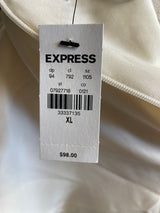 Express Conscious Edit Blouse Top Cream Jumpsuit (XL)