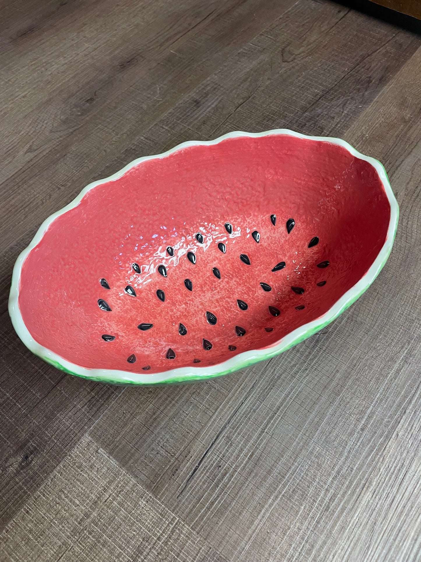 Watermelon Painted Ceramic Bowl