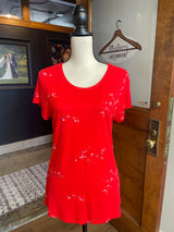 Philosophy Red Floral Tee (M)