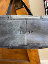 Born Floral Embossed Genuine Leather Shoulder Bag