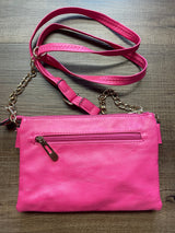 Pink Leather Crossbody