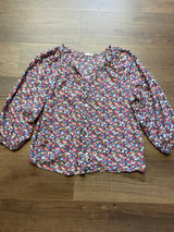 GAP Floral Button Down Blouse (L)