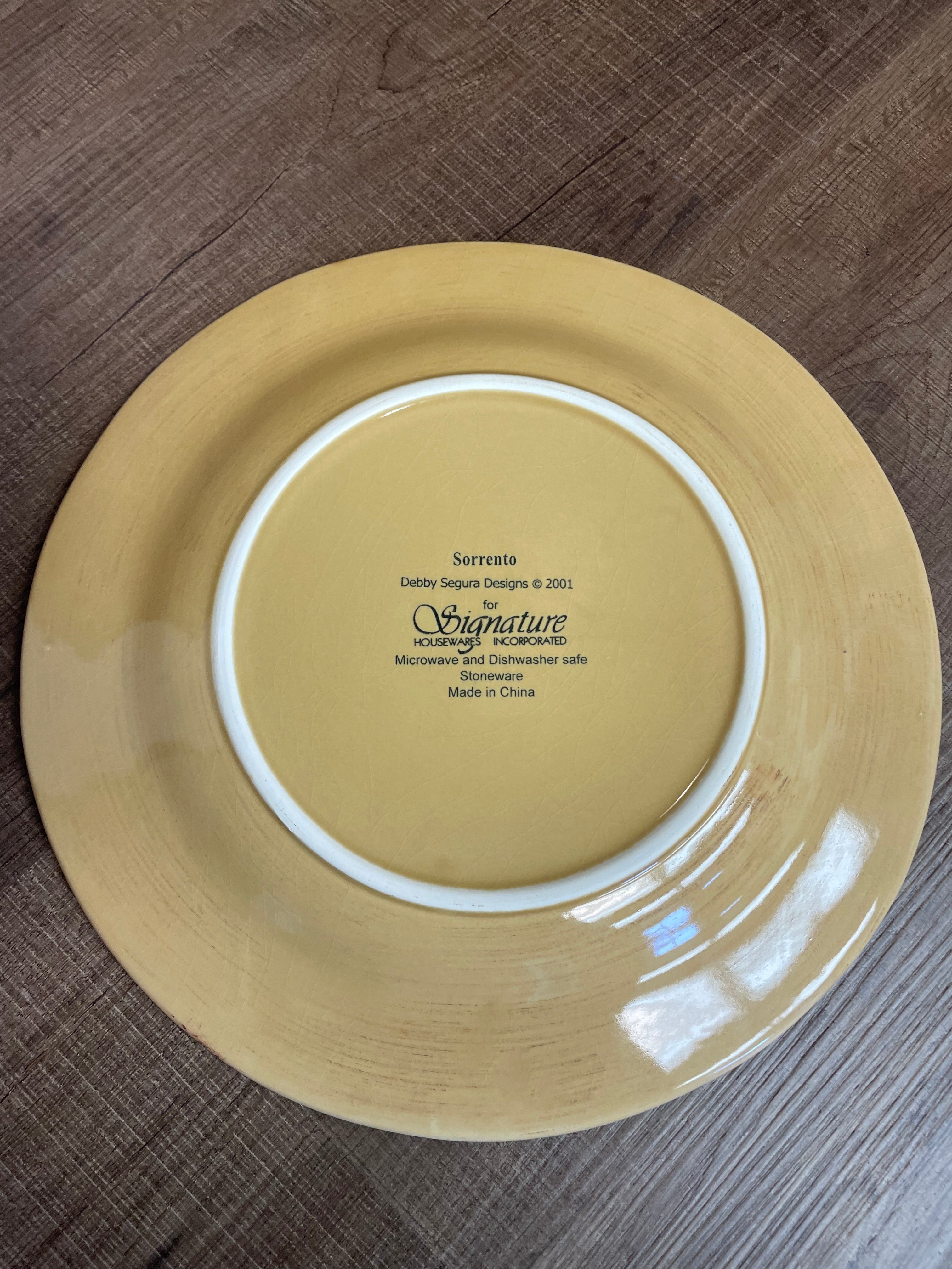 Signature Sorrento Debby Segura Ceramic Plate