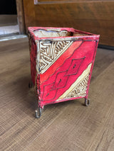 Vintage Moroccan Stretched Leather Tealight Lantern