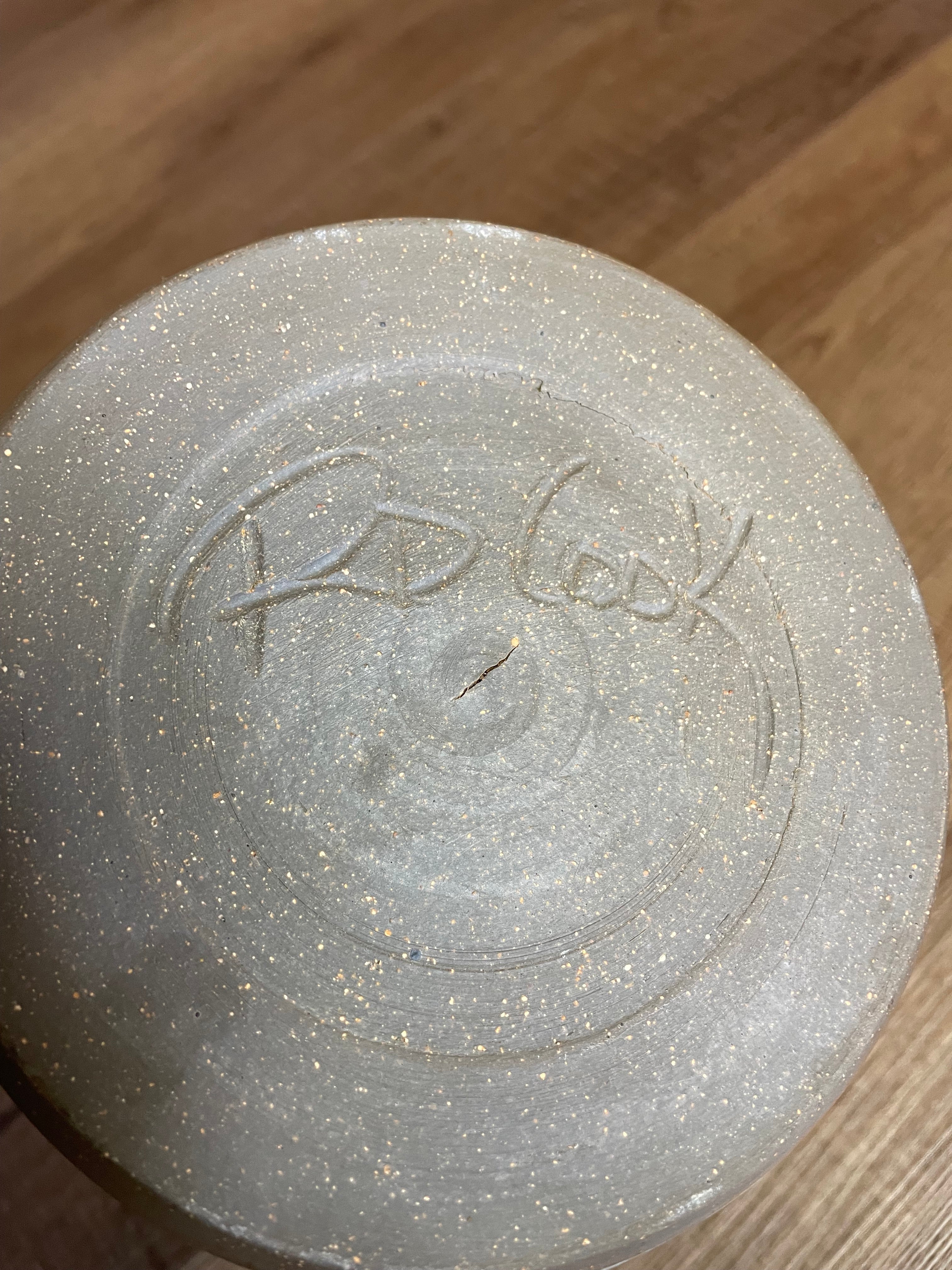 Glazed and Painted Handmade Clay Vase