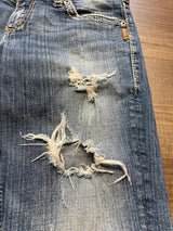 Silver SAM Destroyed Ankle Jean (29x28)