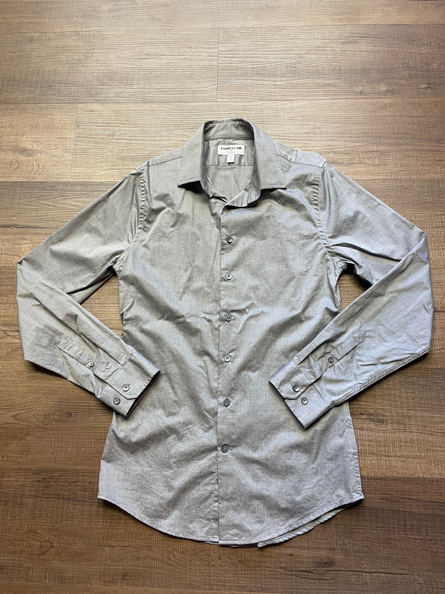 Express Extra Slim 1MX Men's Button Down (S)