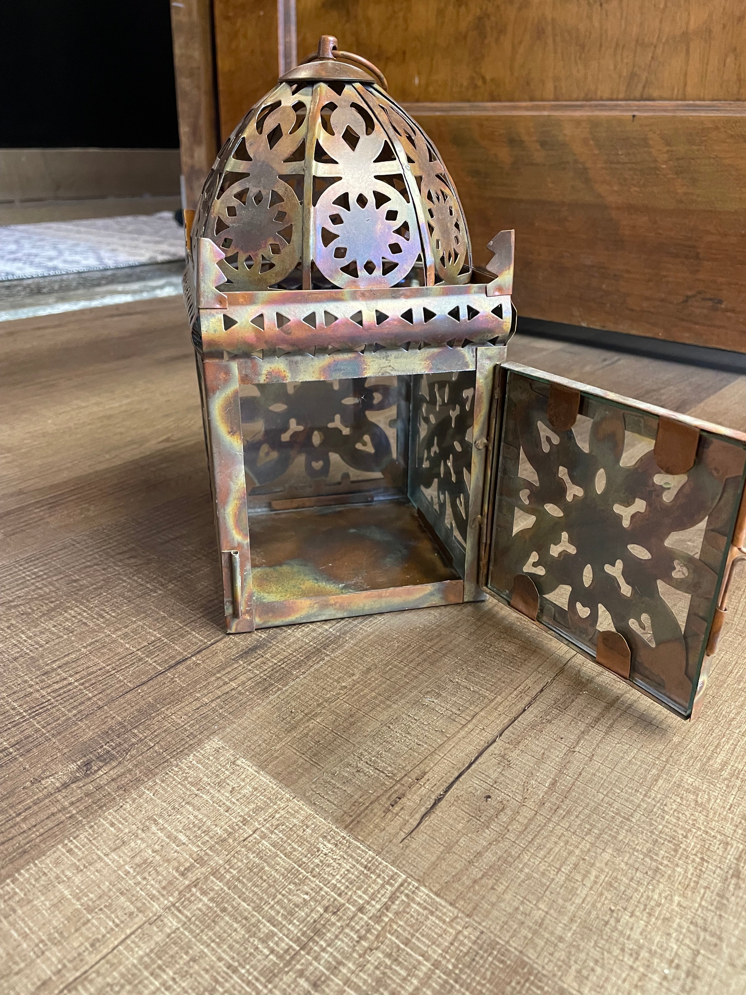 Vintage Moroccan Hanging Candle Lantern