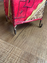 Vintage Moroccan Stretched Leather Tealight Lantern