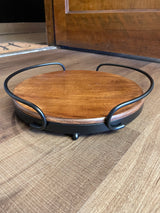 Mary & Martha 13" Wood Serving Tray