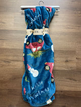 Rae Dunn Holiday 50x70 Printed Plush Throw