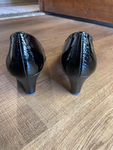 Sofft Sorrento Peep Toe Patent Leather Heels (7.5)