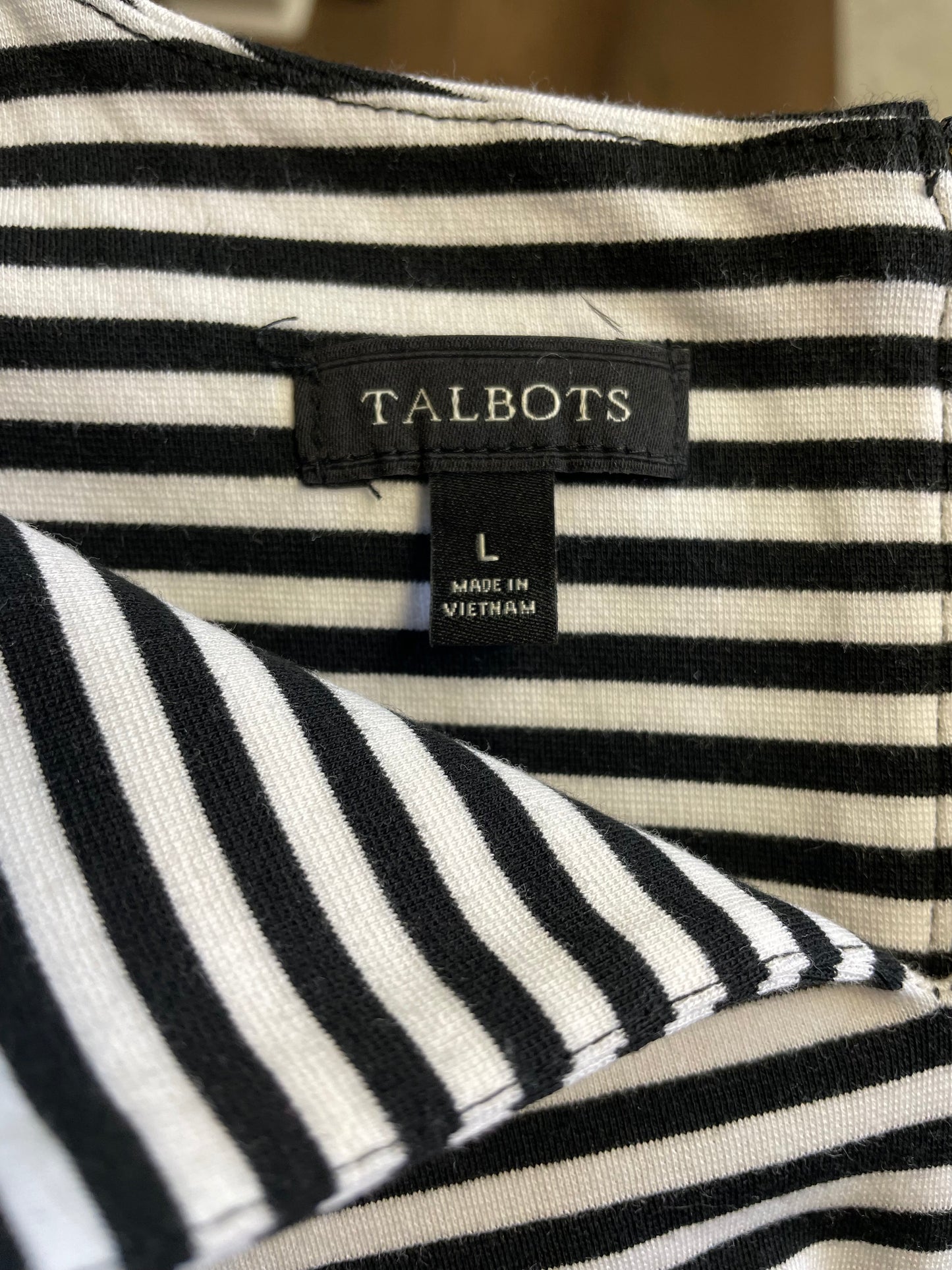 Talbots Striped Sleeveless Top (L)