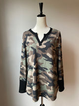 Honey Me Soft Camo Top (L)