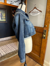 Live a Little Cropped Jean Jacket (S)