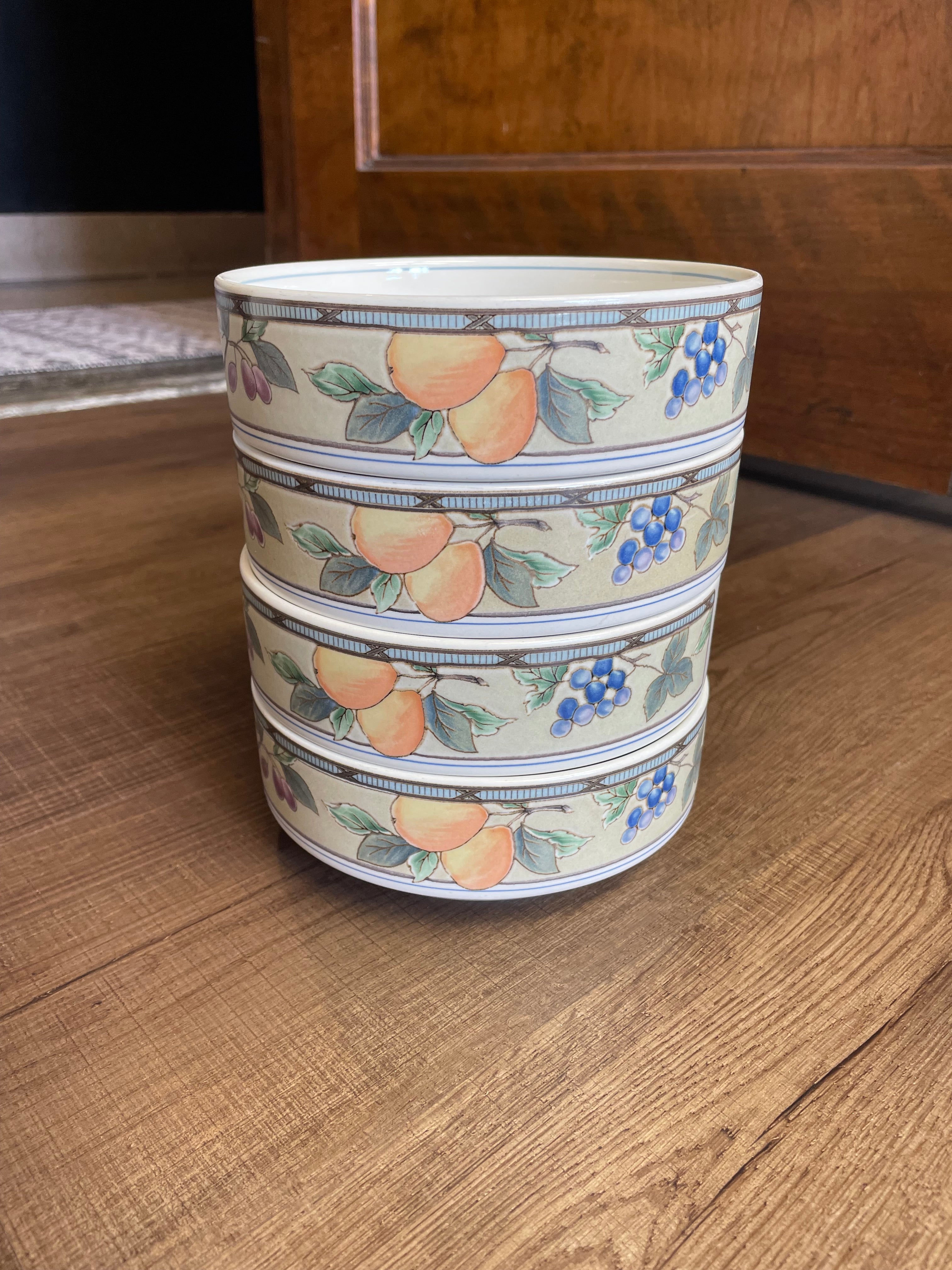 Mikasa Garden Harvest 6 1/2" Cereal/Soup Bowl (Set of 4)