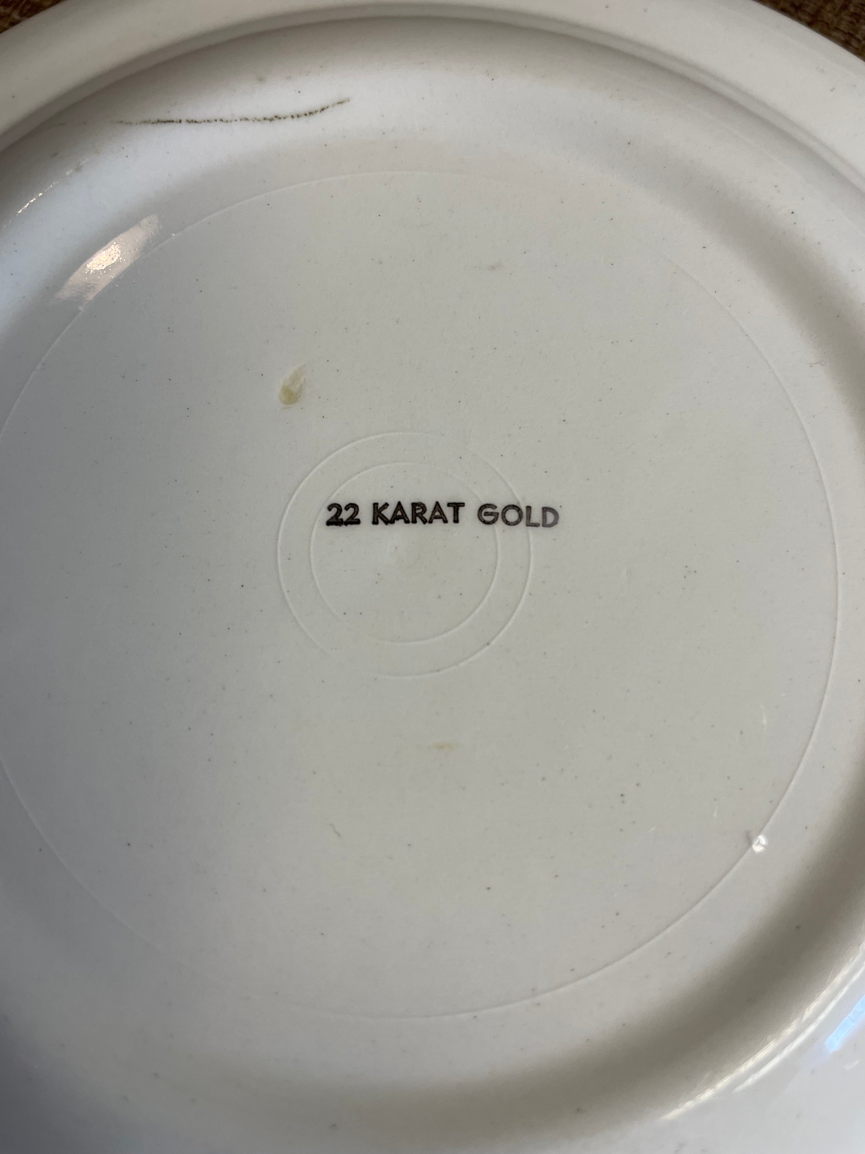 Stetson 22kt Gold 6.25" Plate