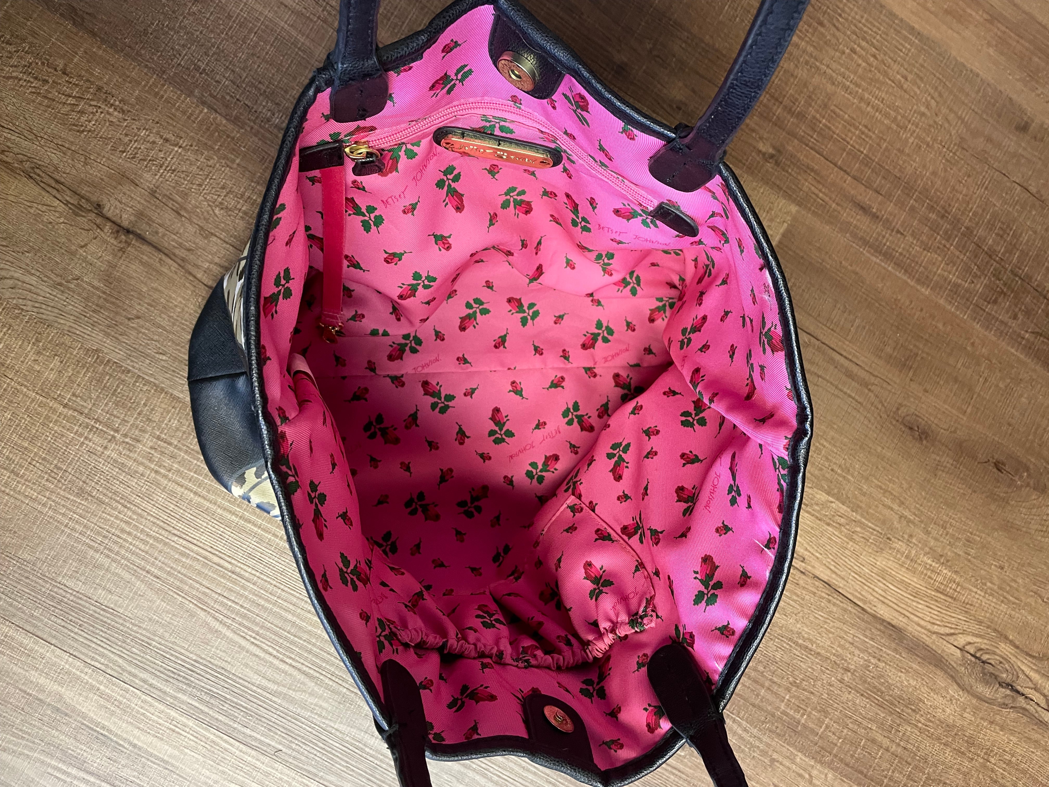 Betsey Johnson Fee Fi Faux Cheetah Print Tote