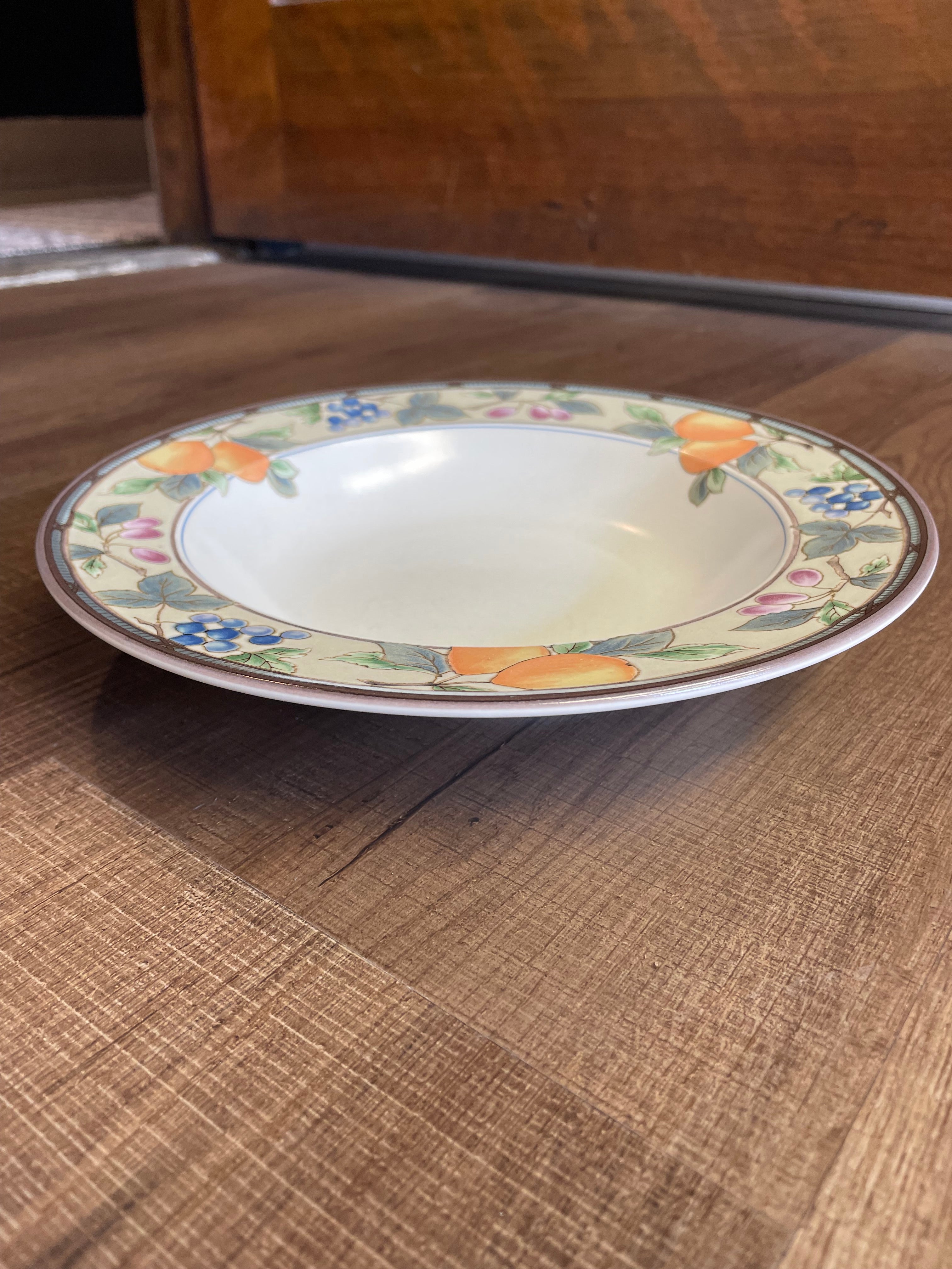 Mikasa Garden Harvest 9 3/8" Rimmed Soup Bowl