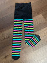 Girls' Miss Matched Witch Rainbow Dress Costume (6-6X)