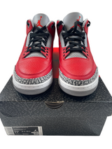 Air Jordan 3 Retro SE Men's Sneaker in Dire Red Cement Grey (11.5)