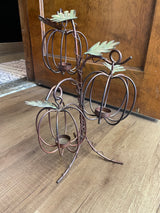 Autumn Iron Pumpkin Tealight Holder