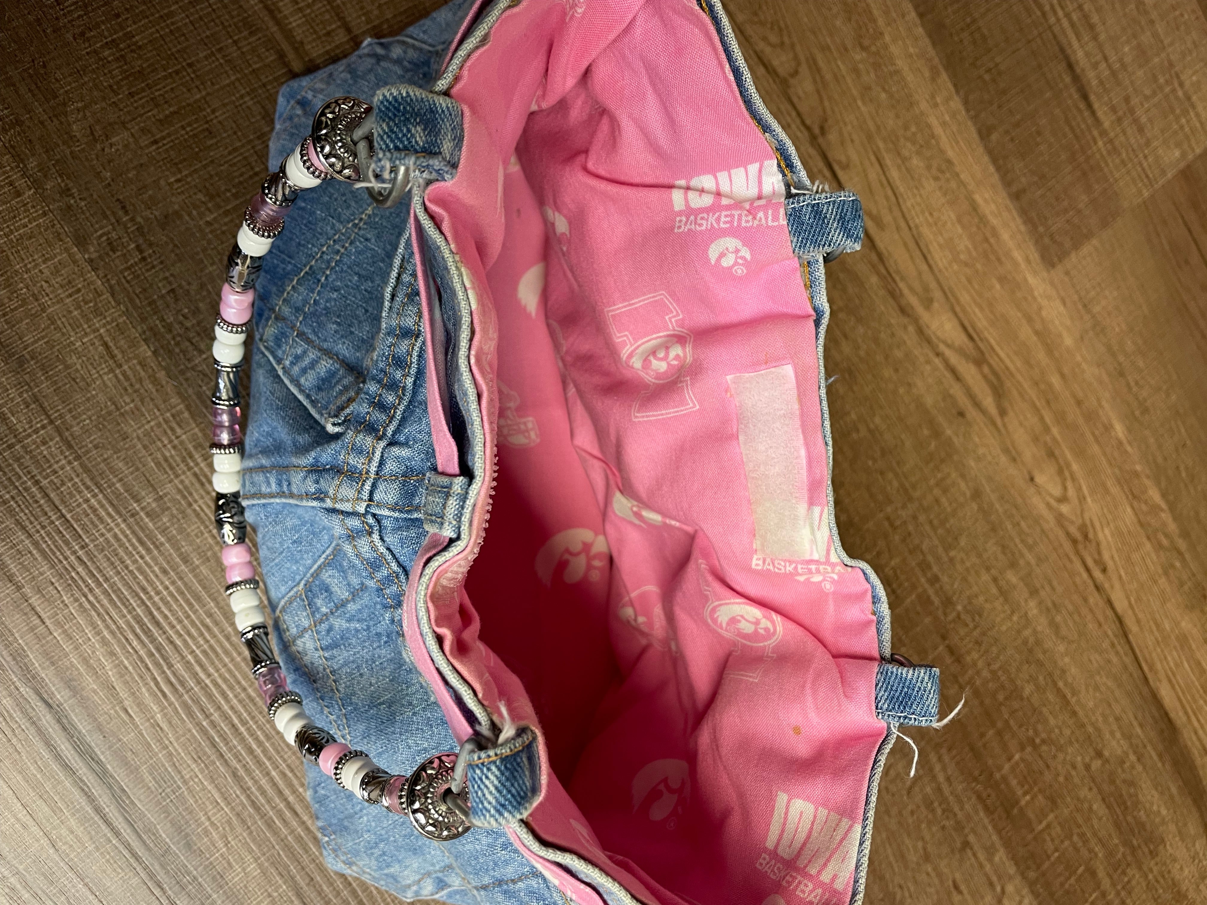 Iowa Hawkeye Denim Shoulder Bag