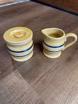 Vintage Yellow Ware Collection Cream & Sugar Set