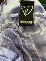 Windsor Corset Mini Dress Floral Jacquard Fit & Flare (M)