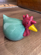 Vintage Glazed Ceramic Chicken