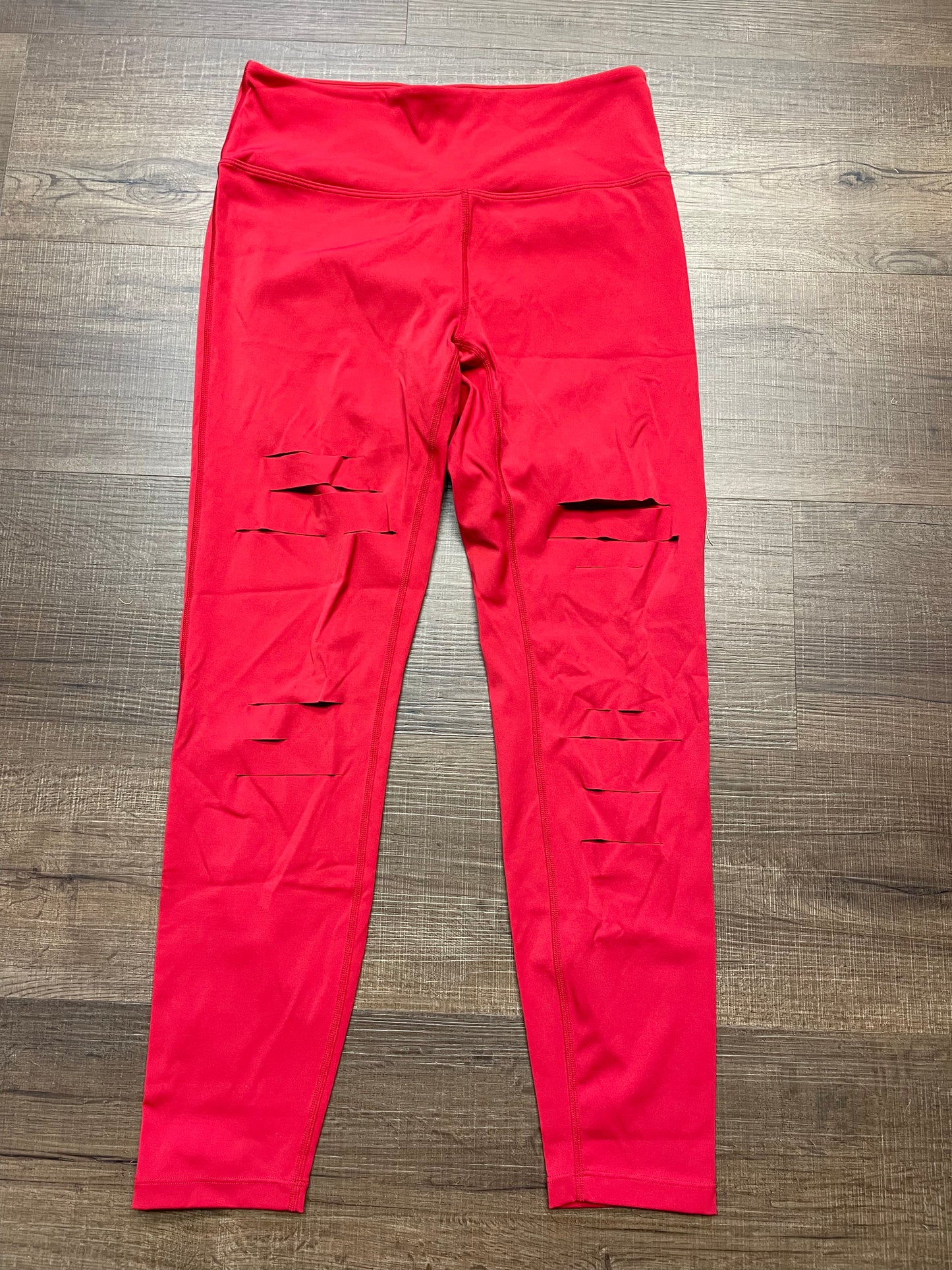 Zyia Active Luxe Slash Red Leggings (M)