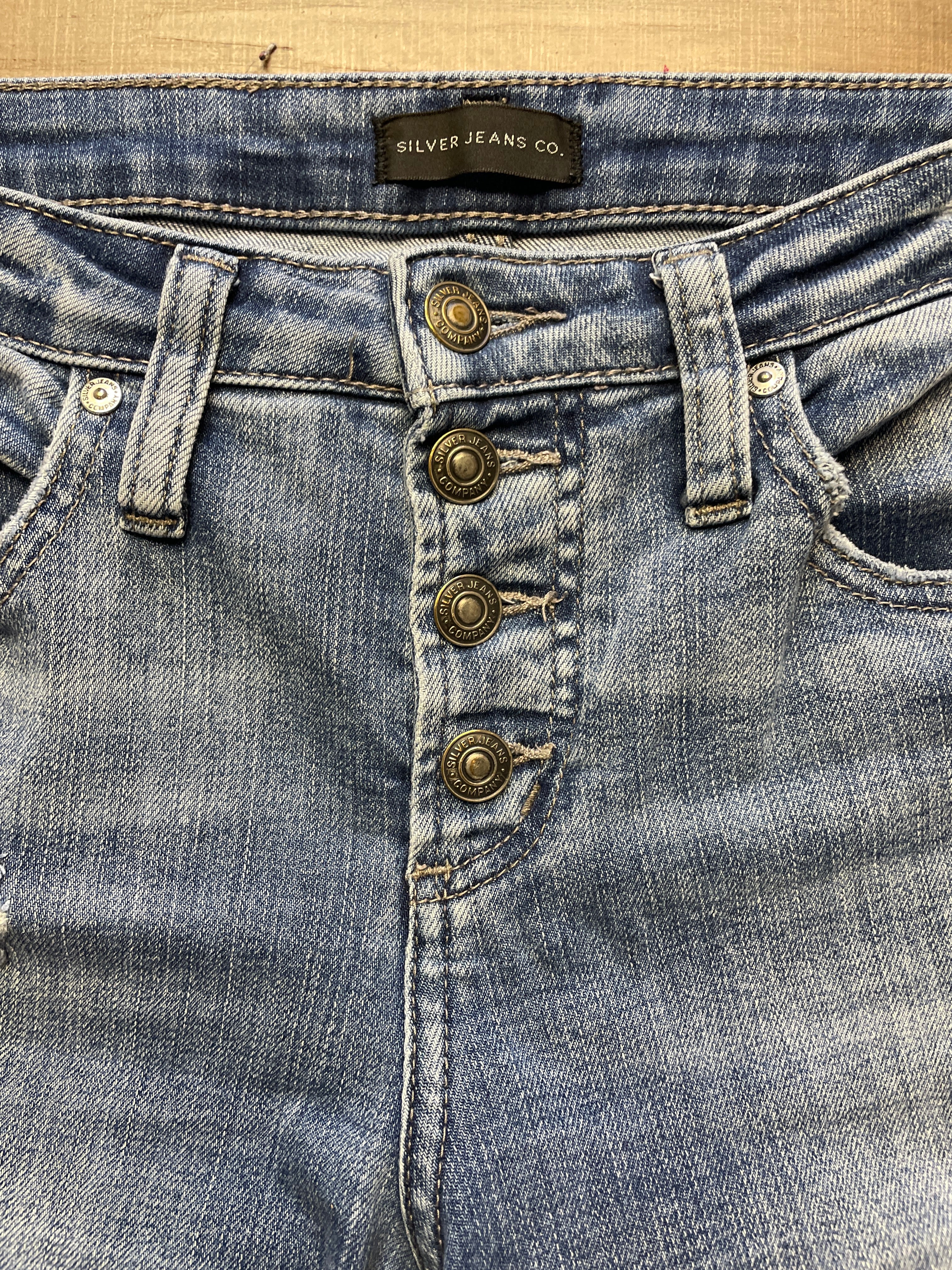 Silver Beau Button Fly Women's Jeans (27)