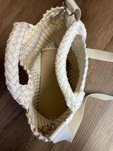 Neoprene Woven Handbag and Wristlet Set