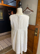 Cabi White Sleeveless Top (M)