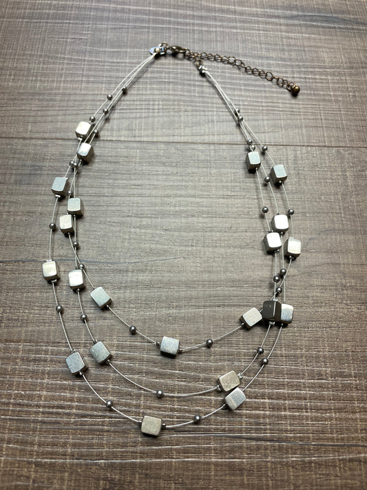 Lia Sophia Wire Three Tiered Necklace
